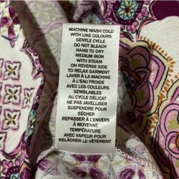 NORTHERN REFLECTIONS bohemian long sleeve dressy flowy  top size M - Picture 8 of 8